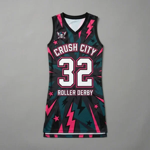 Extra-long roller derby jersey.