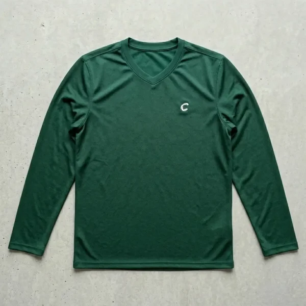 Green full sleeve dri fit shirt.