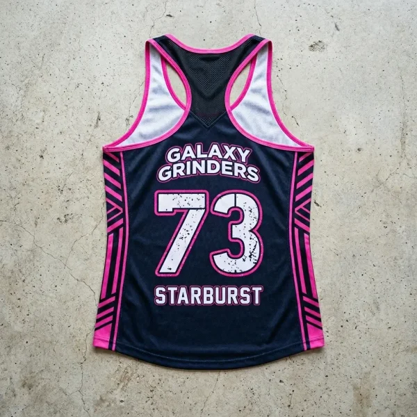 Racerback sublimated custom roller derby jersey.
