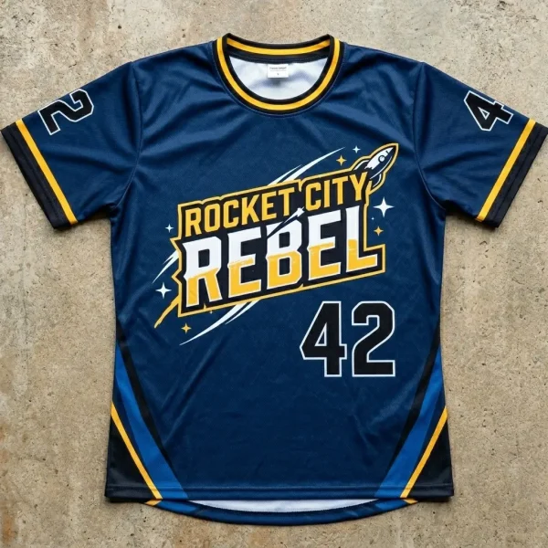 Sublimated t-shirt style roller derby jersey.