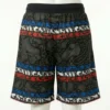 Basketball style roller derby shorts back.
