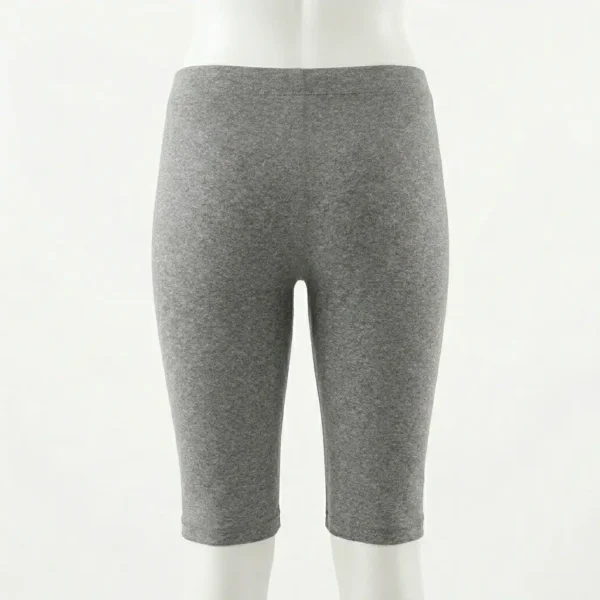 Capri length derby training shorts back.