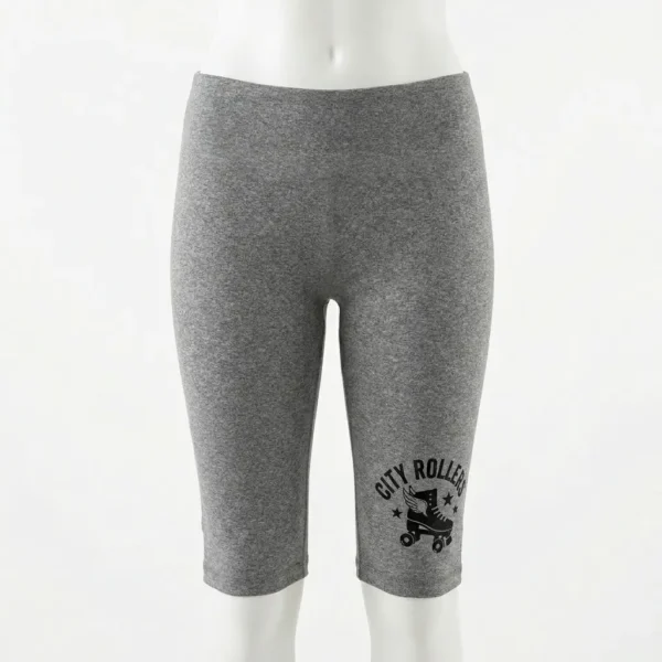 Capri length derby training shorts front.
