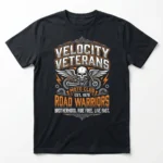 A bold graphic printed custom motorcycle club short sleeve shirt.