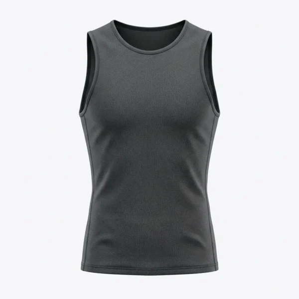 Dark Grey athletic fit pinnie.