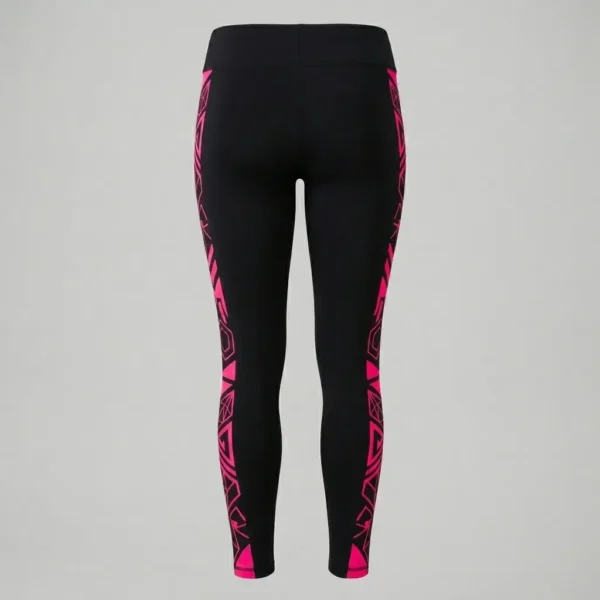 Full length derby leggings with custom print back.