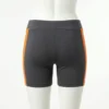 Mesh panel roller derby shorts back.