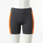 Mesh panel roller derby shorts front.