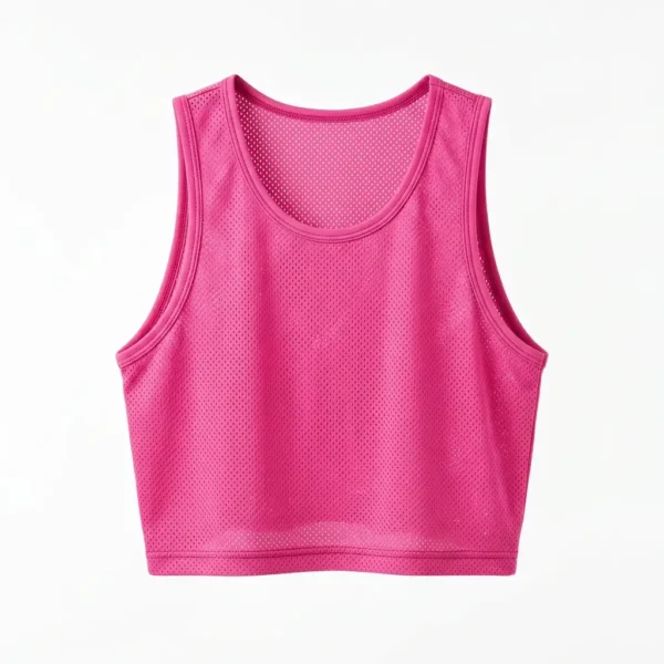 Pink cropped pinnie.