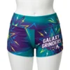 Plus size roller derby booty shorts front.