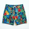 Sublimated aloha hawaiian board shorts front.
