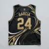 Sublimated black and gold soccer pinnie back.