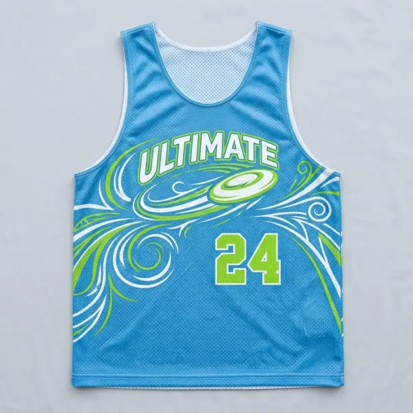 Swirl vortex ultimate frisbee pinnie front.