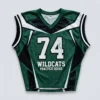 Wildcats armor football pinnie front.
