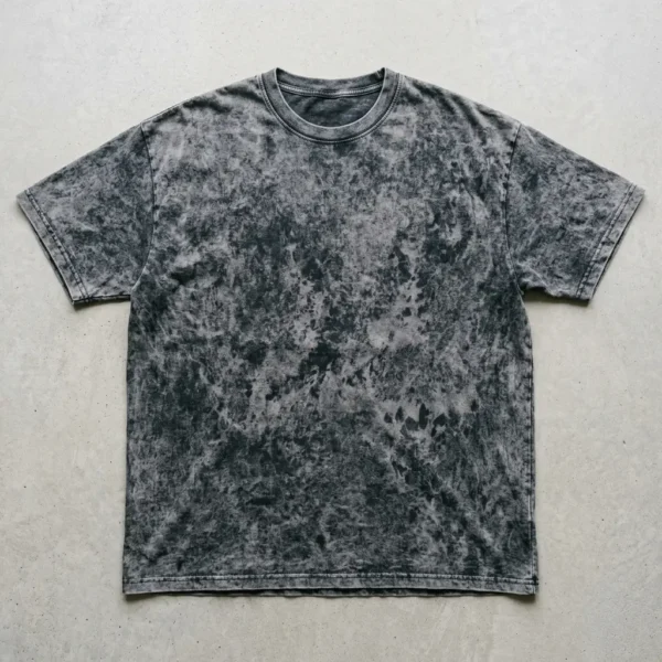 Blank acid washed oversized t-shirt.