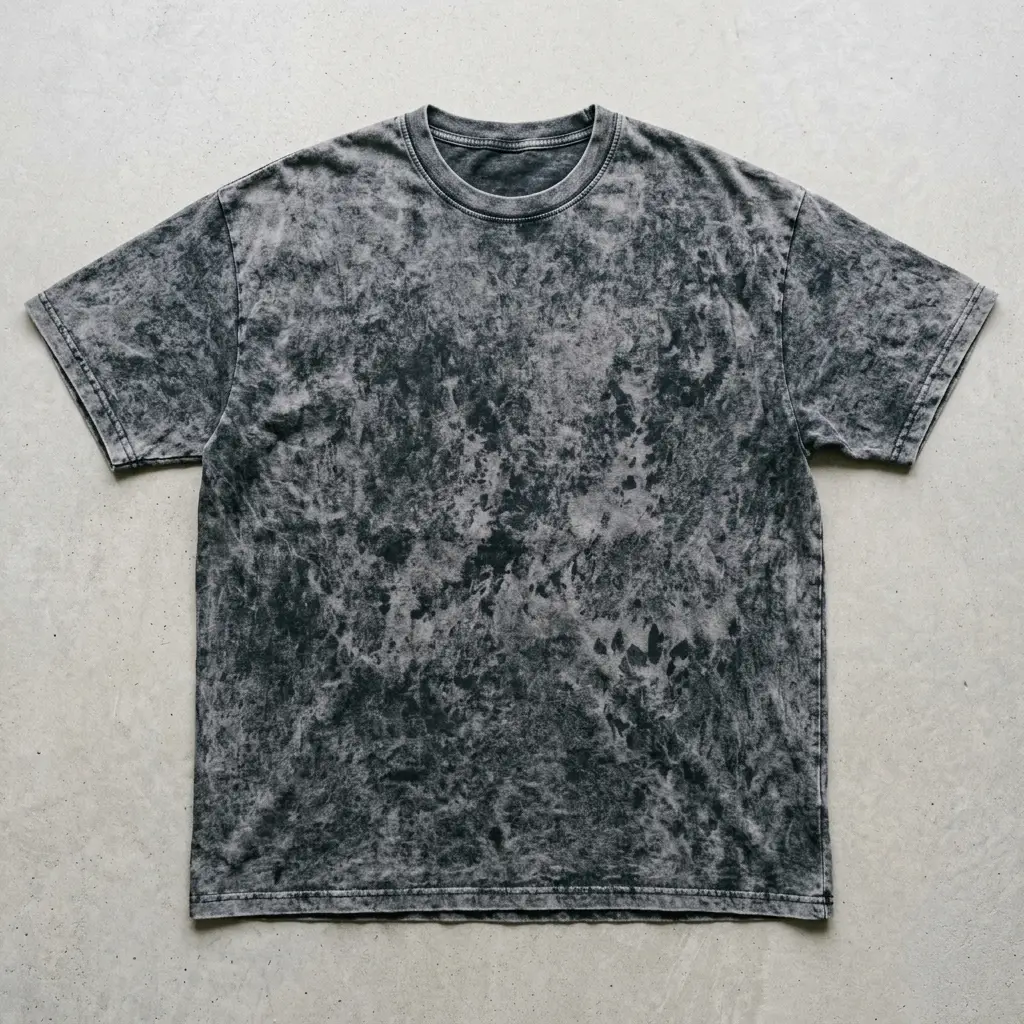 Blank acid washed oversized t-shirt.
