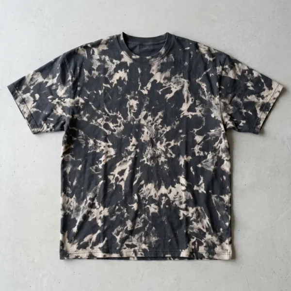 Blank bleach washed oversized t-shirt.