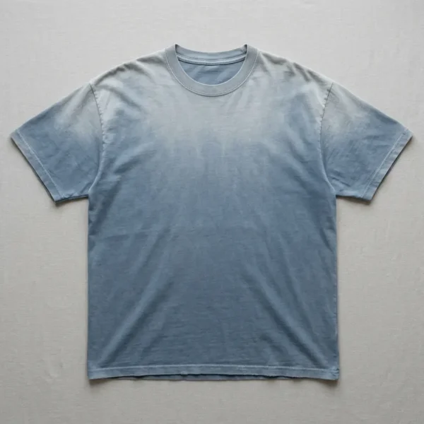 Blank sun faded oversized t-shirt.