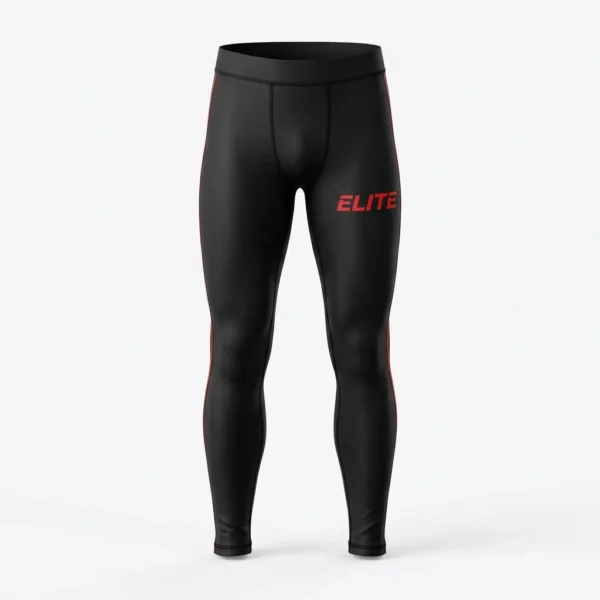 Custom black compression tights.