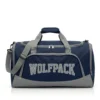 Custom navy blue lacrosse team duffle bag.