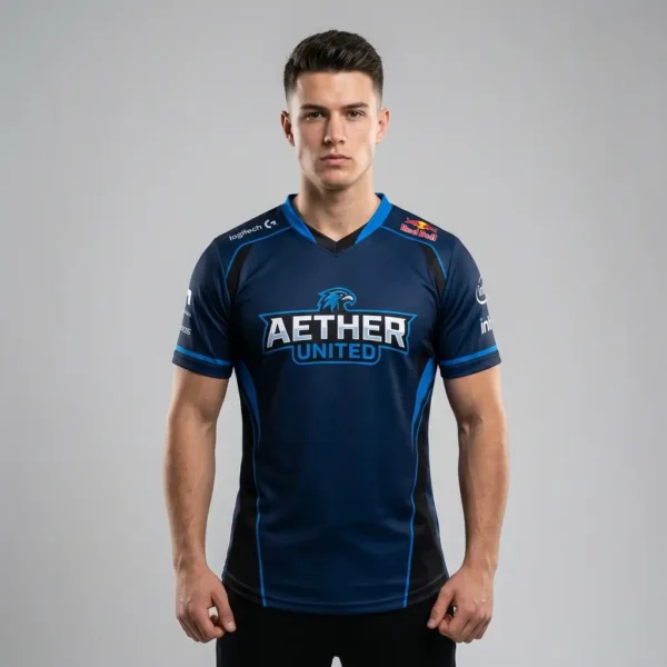 Custom sublimated athletic fit ESports jersey.