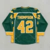 Custom sublimated box lacrosse jersey back.