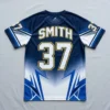 Men's sublimated short sleeve lacrosse jersey back.