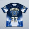 Men's sublimated short sleeve lacrosse jersey front.