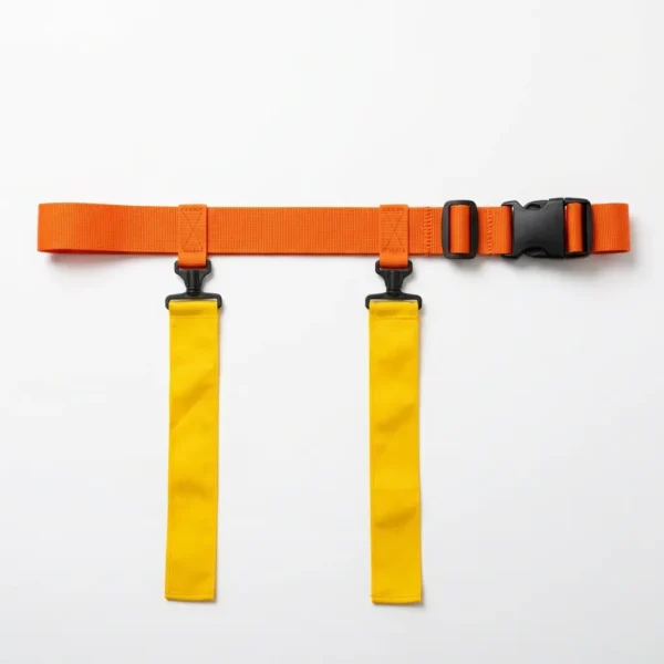Orange yellow flag football flags belt.