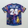 Sublimated Fortnite eSports jersey back.