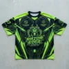Sublimated neon eSports jersey front.