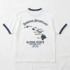 White ringer hawaii oversized t-shirt back.