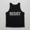 Black rhinestone tank top front.