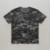 Blank black urban camo t-shirt front.