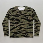 Blank bottom land camo long sleeve t-shirt front.