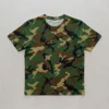 Blank classic woodland camo t-shirt front.