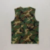 Blank classic woodland camo tank top back.