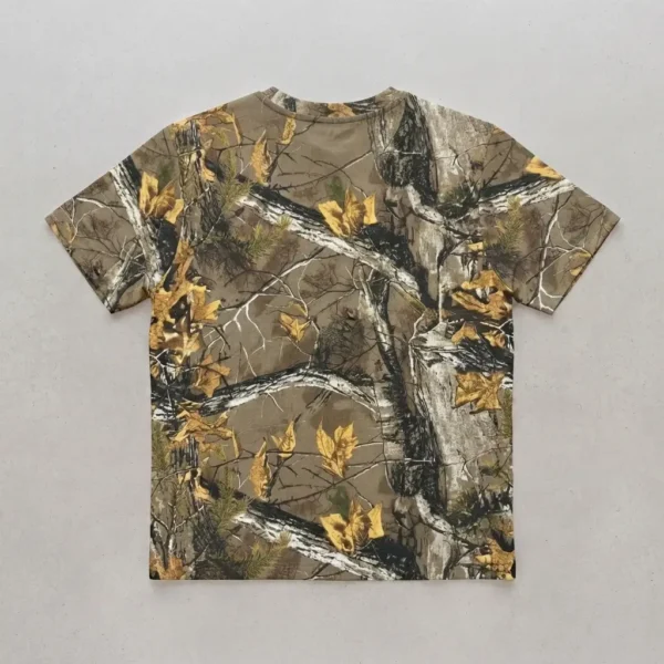 Blank deep woods camo t-shirt back.
