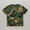 Blank digital woodland camo t-shirt back.