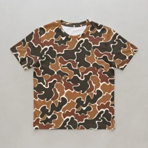 Blank duck hunter camo t-shirt front.