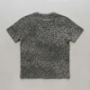 Blank gray leopard print t-shirt back.