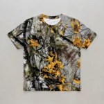Blank old timber camo t-shirt front.