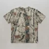 Blank open forest camo t-shirt back.