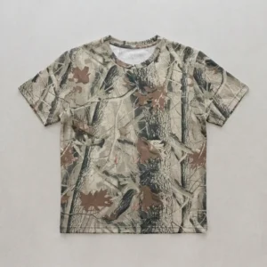 Blank open forest camo t-shirt front.