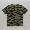 Blank tiger stripe camo t-shirt back.