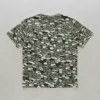 Blank tree bark camo t-shirt back.