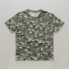 Blank tree bark camo t-shirt front.
