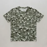 Blank tree bark camo t-shirt front.