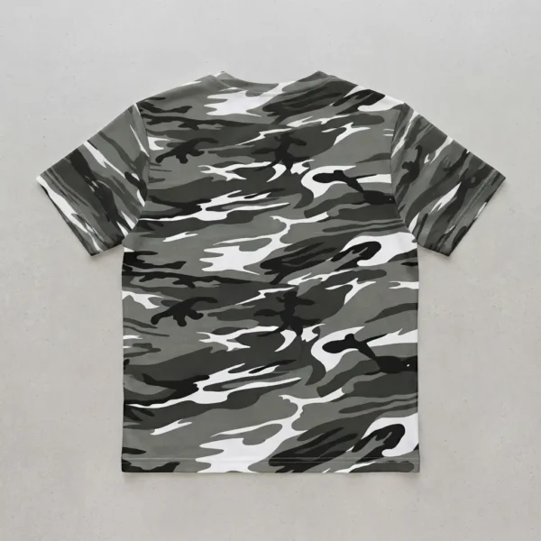 Blank urban camo t-shirt back.