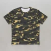 Blank woodland tiger camo t-shirt front.